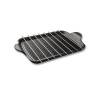Placa grill Risolì acanalada con 8 pinchos de aluminio antiadherente cm 47x26