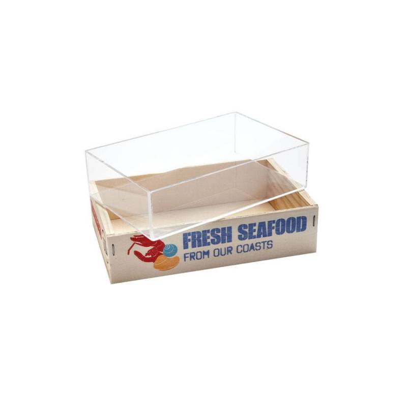 Fruits de mer 100% Chef boîte en méthacrylate cm 18x12x5