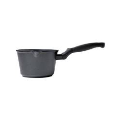 Cacerola mediana de aluminio antiadherente Platinum Risolì con un asa cm 16