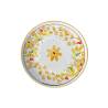 Plato llano de porcelana blanca Maritime Venezia con flores amarillas cm 28