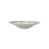 Cuenco para pasta de porcelana blanca Maritime Venezia con flores amarillas 26,5 cm