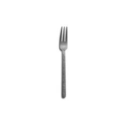 Tenedor de mesa de 3 puntas Kodai martillado acero inoxidable antiguo 16,3 cm