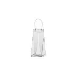 Eisbeutel und Flaschenhalter aus transparentem PVC