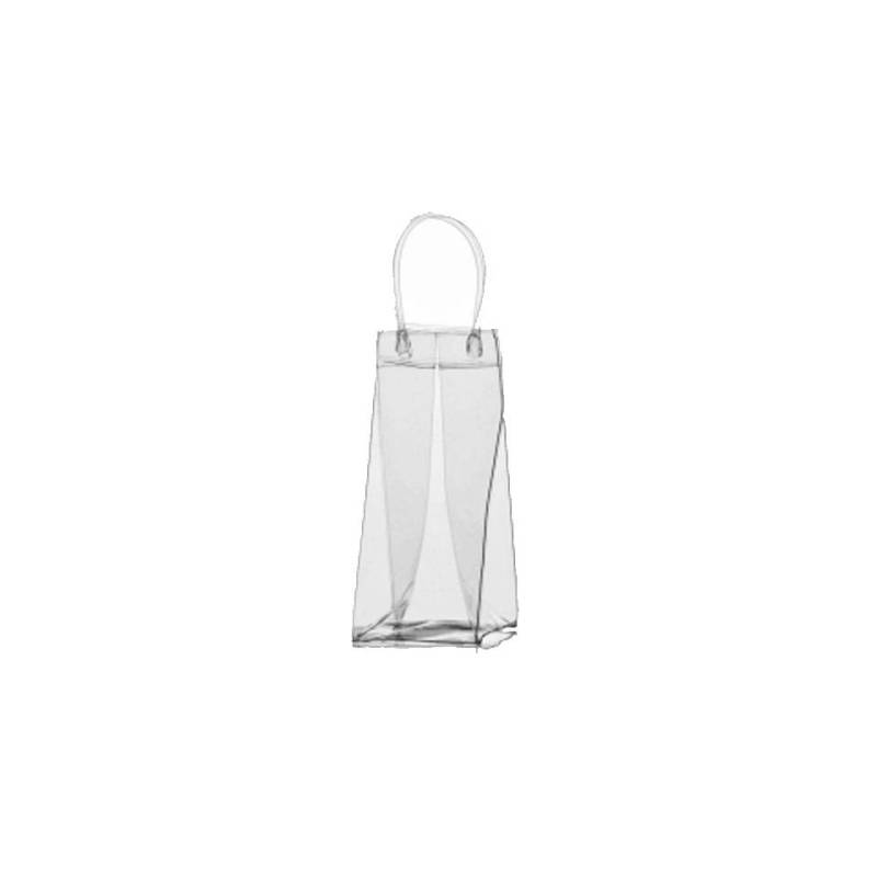 Sac à glace et porte-bouteille en PVC transparent