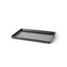 Plateau rectangulaire en porcelaine coulée noire cm 30,5x19,3x2
