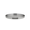 Plateau rond nordique en acier inoxydable brossé 23 cm