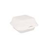 Recipiente para hamburguesas con tapa Bionic bagasse cm 15,2x15x8,4
