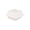 Bac à hamburger avec couvercle Bagasse bionique cm 15,2x15x8,4