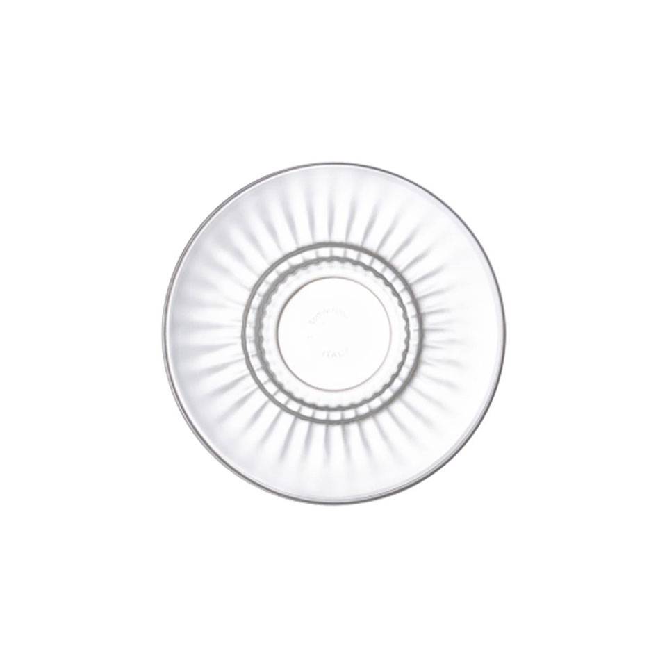 Plato de té de cristal Barshine 14 cm