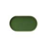 Plateau ovale en porcelaine vert olive Forma Forest cm 31x17,5