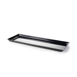 Plateau à pâtisserie rectangulaire pmma noir cm 60x20x2,5