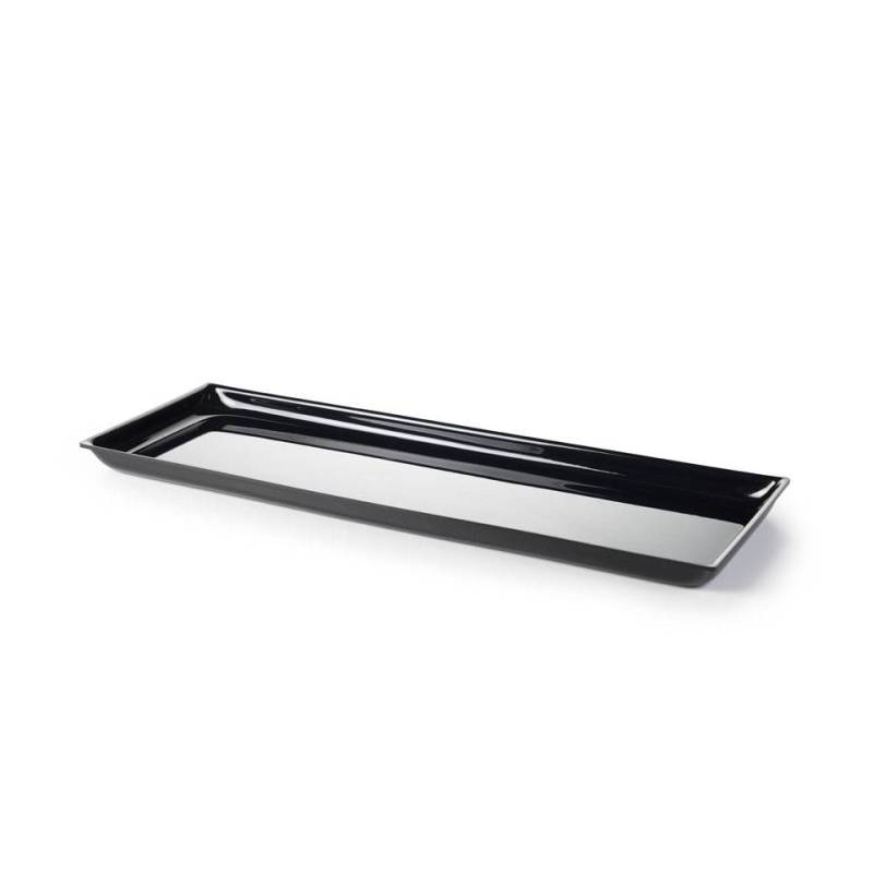 Bandeja pastelera rectangular negra pmma cm 60x20x2,5