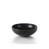 Ensaladera redonda de porcelana negra efecto hierro fundido cm 19