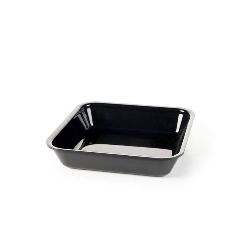 Plat carré noir pmma cm 26x26x5,5