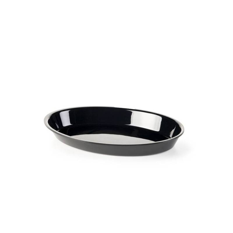 Plat ovale pmma noir cm 36x22x5