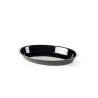 Plato oval pmma negro cm 36x22x5