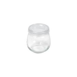 Tarro de cristal mini Waki con tapa de polietileno cl 12