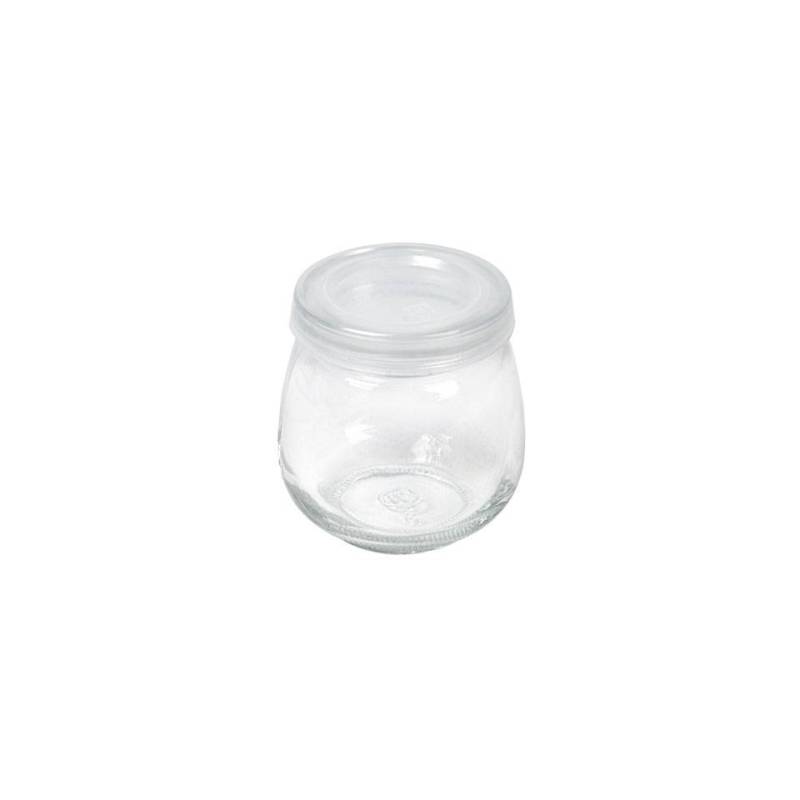 Mini pot en verre Waki avec couvercle en polyéthylène cl 12