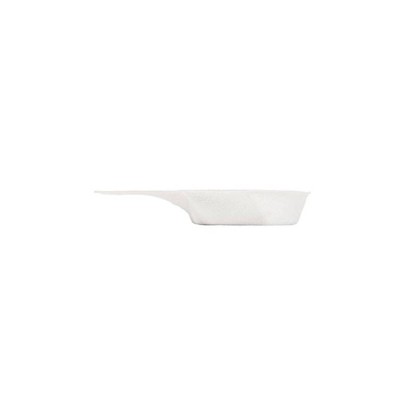 Taza hexagonal con asa de bagazo blanco cm 5,5