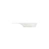 Coupe hexagonale avec manche en bagasse blanche cm 5,5