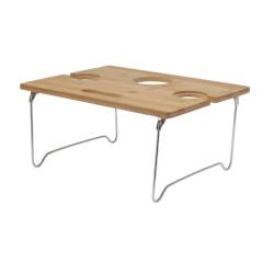 Table basse pliante en bois pour verres et vin