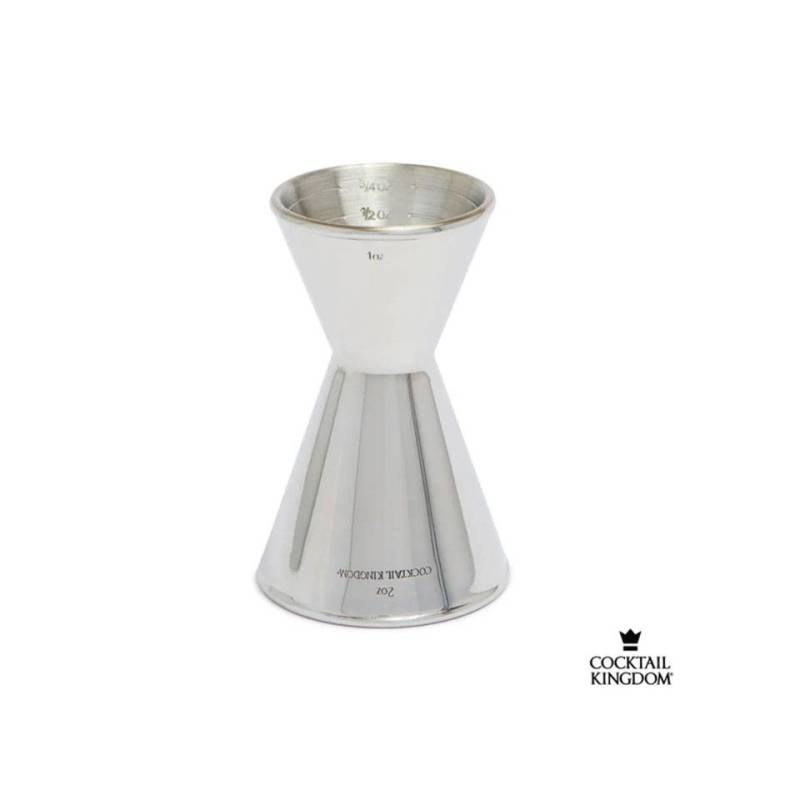 Jigger Koriko Cocktail Kingdom acero inoxidable oz. 1-2