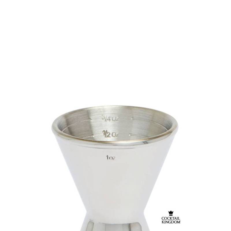 Jigger Koriko Cocktail Kingdom acero inoxidable oz. 1-2