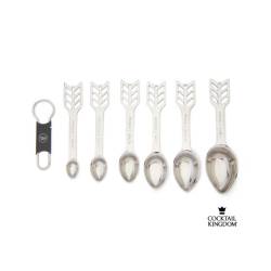 Cuillères de mixologie Meehan's Cocktail Kingdom acier inoxydable set de 6 cuillères