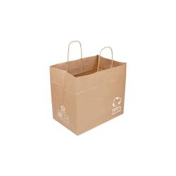 Sacs en papier recyclé Havane 32x21x28,5 cm
