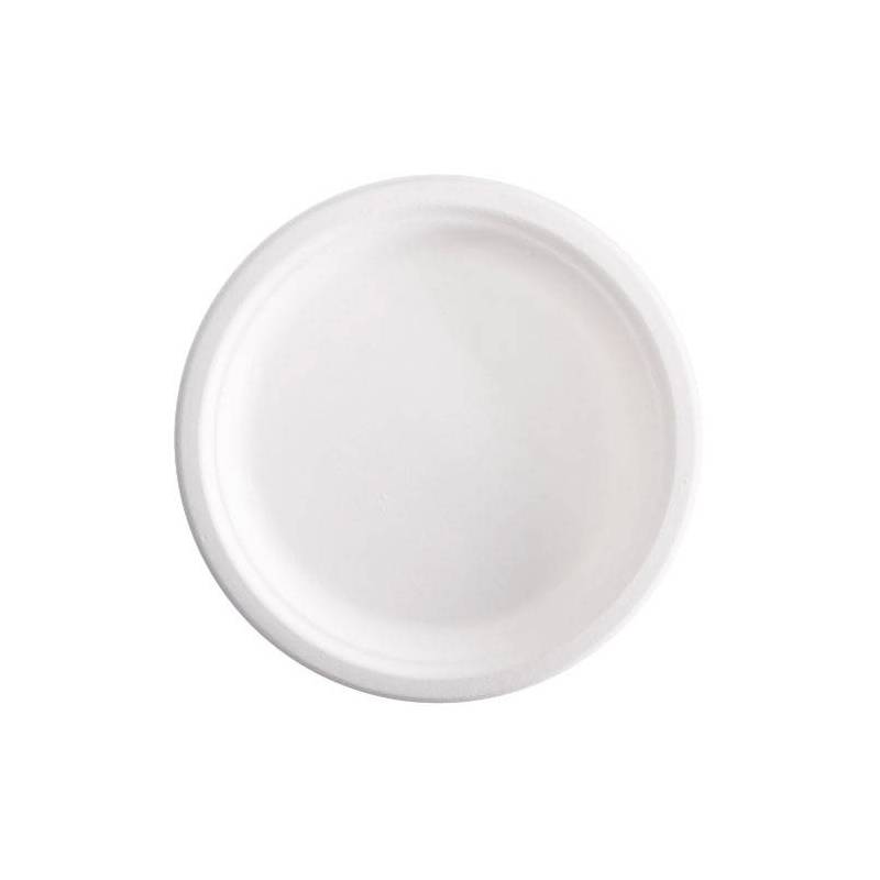 Plato bagazo blanco 23 cm