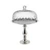 Contrahuella de aluminio con cúpula de cristal de estilo vintage 32x44 cm