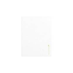 Serviette de table compostable Bio Bamboo en viscose et cellulose blanc 30x40 cm