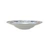 Cuenco para pasta de porcelana blanca Maritime Venezia con flores azules 26,5 cm