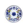 Venecia Marítima plato bajo de porcelana blanca con flores azules 22 cm