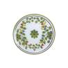 Venise maritime assiette à fond plat en porcelaine blanche avec fleurs vertes cm 22