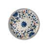 Maritime Sorrento assiette plate en porcelaine blanche avec fleurs bleues 28 cm