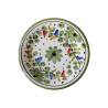 Maritime Sorrento assiette plate en porcelaine blanche avec fleurs vertes cm 28