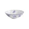 Sonia Saladier bleu en porcelaine blanche et bleue avec décor de papillons cm 22,5