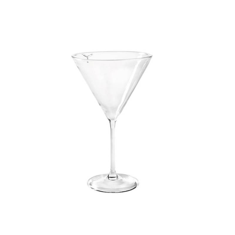 Copa de martini de vidrio soplado con ponche de aceitunas cl 34