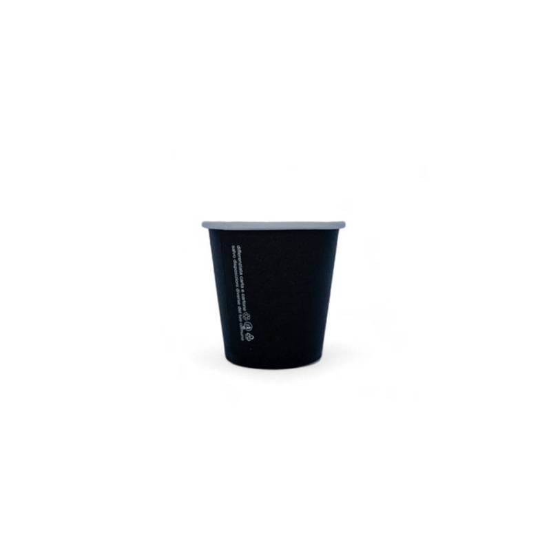Vaso de café de cartón negro cl 9