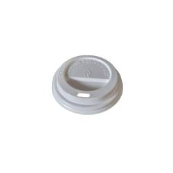 Couvercle avec trou en plastique blanc cm 6