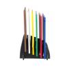 Set 6 planches à découper avec support en polyéthylène couleurs assorties cm 45x30x1