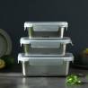 Recipiente rectangular Castey de acero inoxidable con tapa hermética ml 800