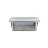 Récipient rectangulaire en acier inoxydable Castey avec couvercle hermétique lt 1.78