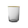 Fluet Gold Rim vaso con borde dorado cl 44.5