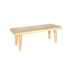 Porte-gâteau rectangulaire avec 4 pieds en bambou cm 43x19