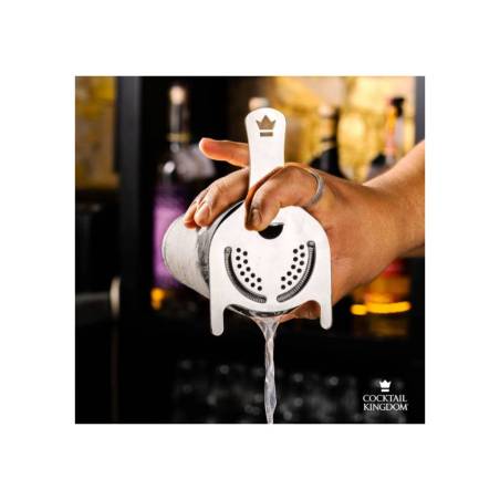 Koriko Cocktail Kingdom Egouttoir avec ailettes en acier inoxydable 9 cm