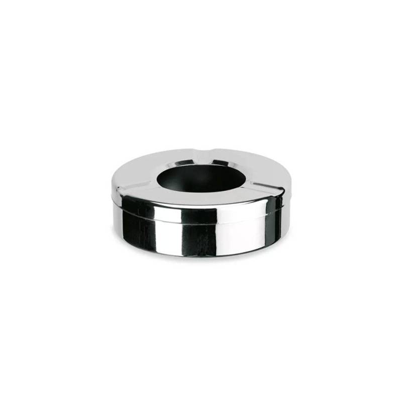 Cendrier rond anti-vent en acier inoxydable cm 9