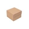 La boîte à hamburgers Pack en carton brun 15,5x15,5x11,5 cm