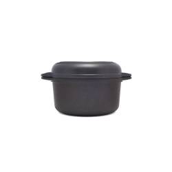 Mini casserole antiadhésive en aluminium Risolì avec couvercle Duo Explora 14 cm